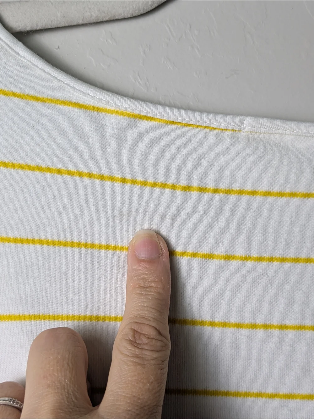 LAKE Sleeveless Striped Nightshirt - White with Yellow Stripes